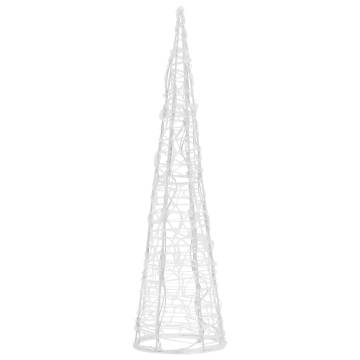 Acrylic LED Light Cone - 60 cm Cold White Decorative Light