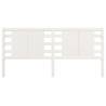 Stylish White Solid Wood Pine Headboard - 146x4x100 cm