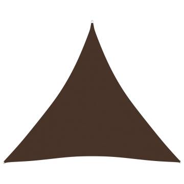 Sunshade Sail Oxford Fabric - Triangular Brown 4.5x4.5m