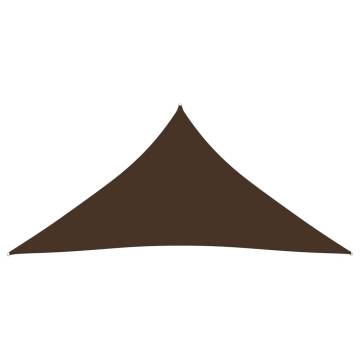 Sunshade Sail Oxford Fabric - Triangular Brown 4.5x4.5m