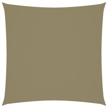 Beige Sunshade Sail Oxford Fabric 7x7m - UV & Water Resistant