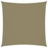 Sunshade Sail Oxford Fabric Square 7x7 m Beige Colour beige Size 7 x 7 m Quantity in Package 1 