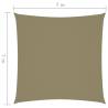 Beige Sunshade Sail Oxford Fabric 7x7m - UV & Water Resistant