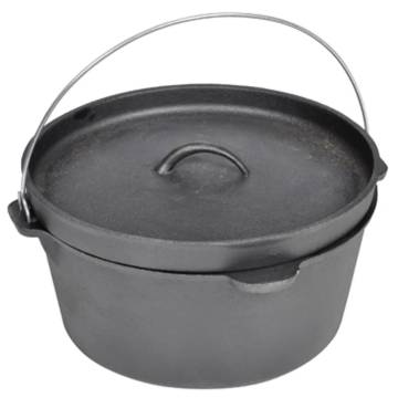 9QT Dutch Oven Cooking Pot - Versatile Cast Iron Cookware