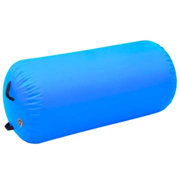 Inflatable Gymnastic Roll with Pump - 120x90 cm Blue