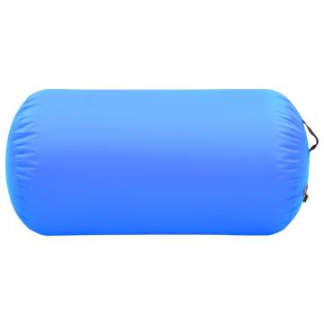 Inflatable Gymnastic Roll with Pump - 120x90 cm Blue