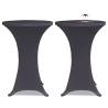 Stretch Table Cover 2 pcs 70 cm Anthracite Colour anthracite Size 70 cm Quantity in Package 2 