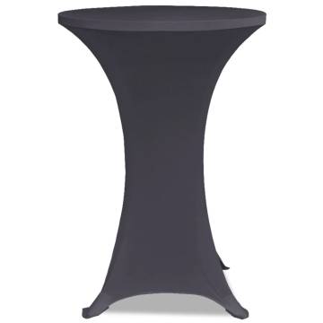 Stretch Table Cover 2 pcs 70 cm Anthracite - Hipomarket