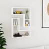 Wall Shelf 2 pcs White 50x15x50 cm Engineered Wood Colour white Quantity in Package 2 Number of Pieces 1 