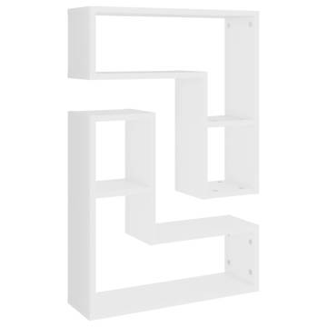 Stylish Wall Shelf Set - 2 pcs White 50x15x50 cm