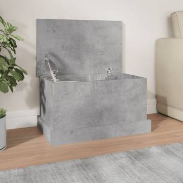 Concrete Grey Storage Box 50x30x28 cm - Stylish & Practical