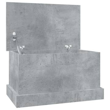 Concrete Grey Storage Box 50x30x28 cm - Stylish & Practical