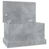 Concrete Grey Storage Box 50x30x28 cm - Stylish & Practical