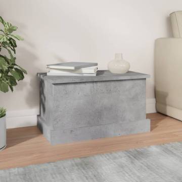 Concrete Grey Storage Box 50x30x28 cm - Stylish & Practical