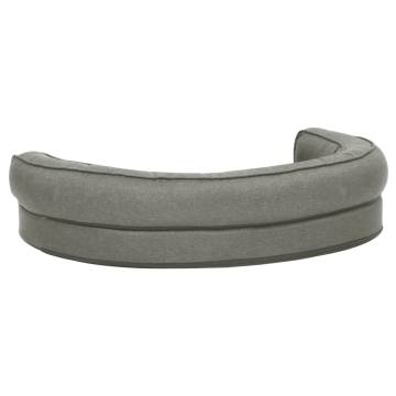 Ergonomic Dog Bed Mattress 75x53 cm - Linen Look Grey