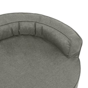 Ergonomic Dog Bed Mattress 75x53 cm - Linen Look Grey