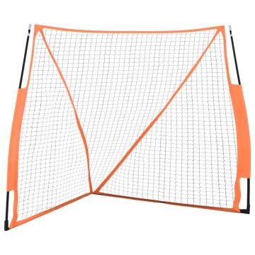 Portable Baseball Net - Orange & Black | Training Aid 183cm