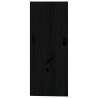 Stylish Black Wine Cabinet - Solid Pine - 62x25x62 cm