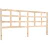 Solid Wood Pine Bed Headboard - 205.5x4x100 cm | Hipo Market