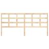 Solid Wood Pine Bed Headboard - 205.5x4x100 cm | Hipo Market