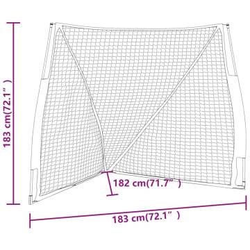 Portable Baseball Net - Orange & Black | Training Aid 183cm