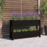 Planter Black 112x25x66 cm Solid Wood Pine Colour black Size 112 x 25 x 66 cm Quantity in Package 1 