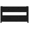 Planter Black - Solid Pine Wood - 112x25x66 cm | HipoMarket