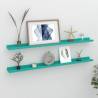 Wall Shelves 2 pcs Blue 100x9x3 cm Colour blue Size 100 x 9 x 3 cm Quantity in Package 2 Number of Pieces 1 