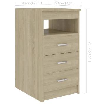 Stylish Drawer Cabinet Sonoma Oak - Compact Storage Solution