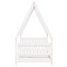 Kids Bed Frame White 80x160 cm - Solid Pine Wood | Hipomarket