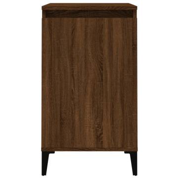 Stylish Brown Oak Bedside Cabinet - 40x35x70 cm | Hipo Market