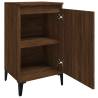 Stylish Brown Oak Bedside Cabinet - 40x35x70 cm | Hipo Market