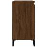 Stylish Brown Oak Bedside Cabinet - 40x35x70 cm | Hipo Market