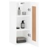 Elegant Wall Mounted Cabinet - White Engineered Wood 34.5x34x90 cm