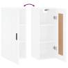 Elegant Wall Mounted Cabinet - White Engineered Wood 34.5x34x90 cm