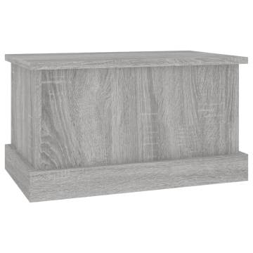 Grey Sonoma Storage Box - Durable Engineered Wood | Hipo Market