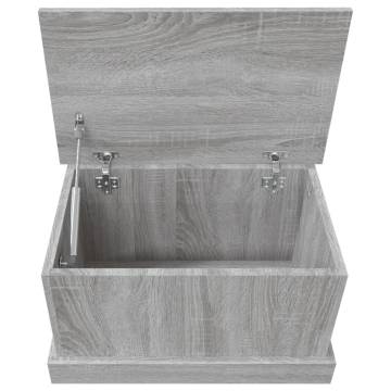 Grey Sonoma Storage Box - Durable Engineered Wood | Hipo Market