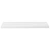 Stylish High Gloss White Floating Wall Shelves - Set of 4