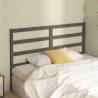 Stylish Grey Bed Headboard - Solid Pine Wood 146x4x100 cm | HipoMarket