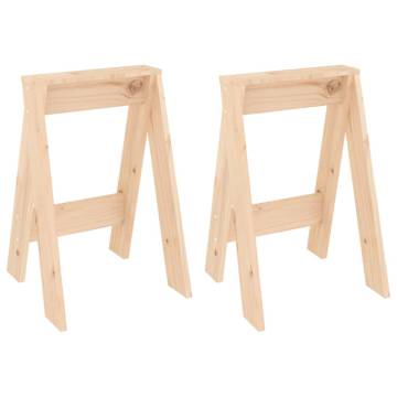 Stools 2 pcs 40x40x60 cm Solid Wood Pine - Rustic Design