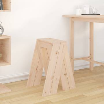 Stools 2 pcs 40x40x60 cm Solid Wood Pine - Rustic Design