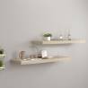 Floating Wall Shelves 2 pcs Oak 80x23.5x3.8 cm MDF Colour oak Size 80 x 23.5 x 3.8 cm Quantity in Package 2 Number of Pieces 1 