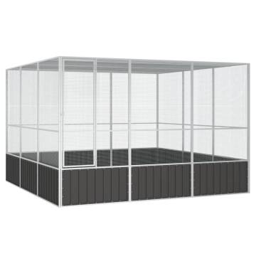 Bird Cage Anthracite - Durable Galvanised Steel 302.5x324.5cm