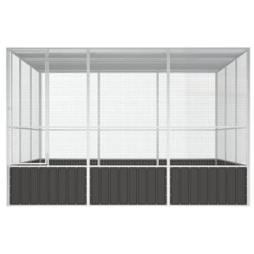 Bird Cage Anthracite - Durable Galvanised Steel 302.5x324.5cm