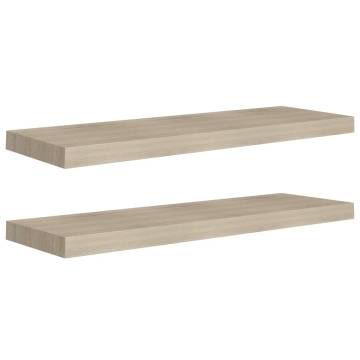 Floating Wall Shelves 2 pcs Oak - Stylish Home Decor