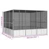 Bird Cage Anthracite - Durable Galvanised Steel 302.5x324.5cm