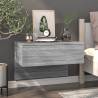 Wall-mounted Bedside Cabinet Grey Sonoma Colour grey sonoma Quantity in Package 1 