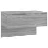 Wall-mounted Bedside Cabinet Grey Sonoma - Space Saving Design