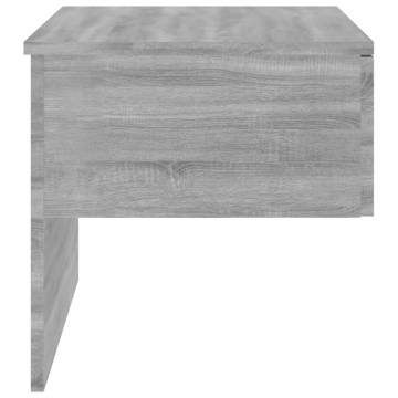 Wall-mounted Bedside Cabinet Grey Sonoma - Space Saving Design