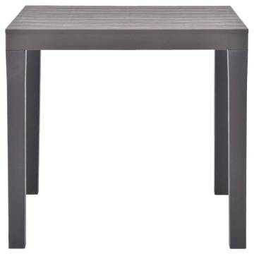 Garden Table Mocca 78x78x72 cm - Weather Resistant & Stylish